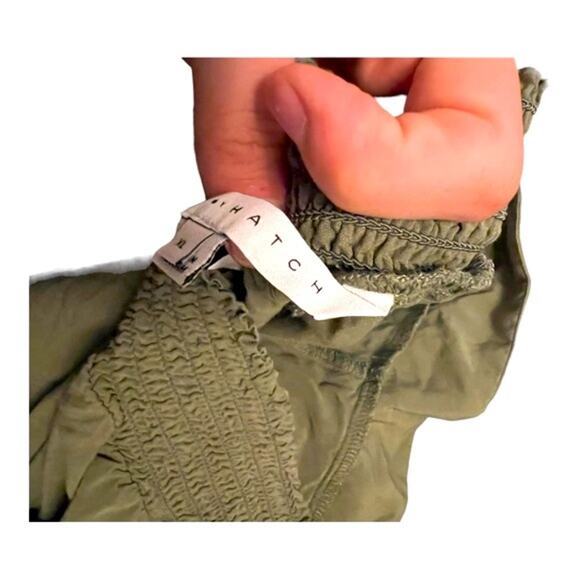 The Nines by Hatch Green Smocked Waist Loose Maternity Joggers Pants XL - Picture 4 of 6